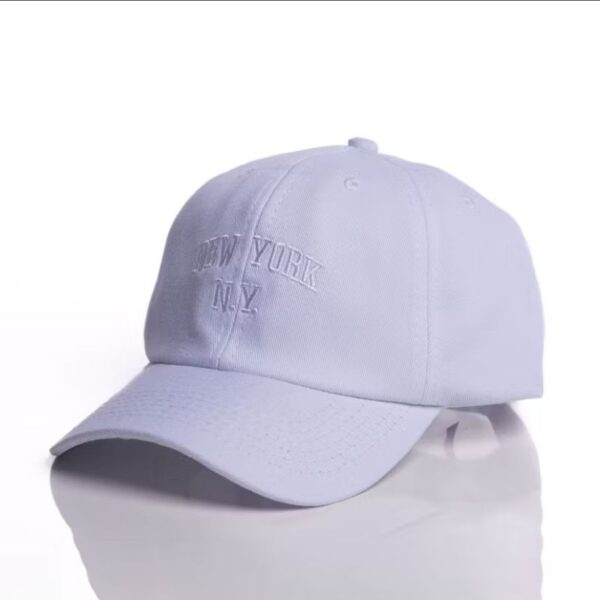 Boné Ny New York Retro Basebol Aba Curva Masculino e Feminino Regulagem Fitão - Imagem 8