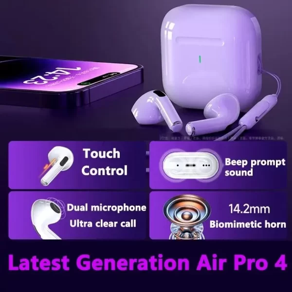 fones de ouvido original ar pro  bluetooth 5.3 auriculares - Imagem 5
